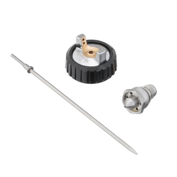 Kit 1.8 mm nozzle, air head, needle for spray guns HVLP BLACK M-DIAMOND (PT-0163, PT-0164, PT-0168) STORM Intertool PT-2618
