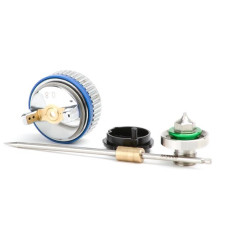 Nozzle set 0.8 mm for paint gun HVLP II mini PT-0128 (nozzle, air head, needle) Intertool PT-2105