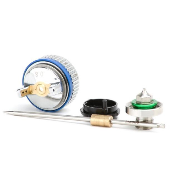 Nozzle set 0.8 mm for paint gun HVLP II mini PT-0128 (nozzle, air head, needle) Intertool PT-2105