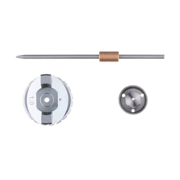 Nozzle set 1.0 mm for paint sprayer LVMP mini PT-0129 (nozzle, air head, needle) Intertool PT-2108