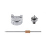 Nozzle set 1.0 mm for paint sprayer LVMP mini PT-0129 (nozzle, air head, needle) Intertool PT-2108