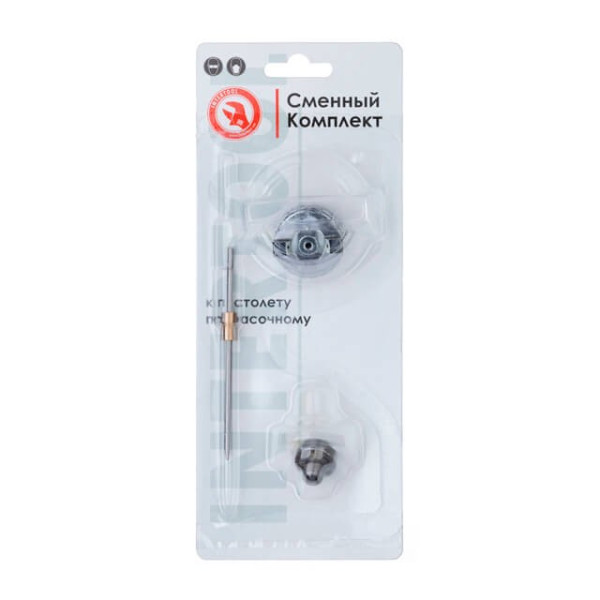 Nozzle set 1.0 mm for paint sprayer LVMP mini PT-0129 (nozzle, air head, needle) Intertool PT-2108