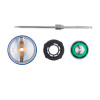 Nozzle set 1.3 mm for HVLP II paint guns PT-0100, RT-0105, RT-0105D (nozzle, air head, needle) Intertool PT-2113