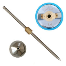 Nozzle set 1.4 mm for paint gun LVLP PT-0131, 0132, 0133, 0134, 0135, 0136, 0143, 0144, 0148 (nozzle, air head, needle) Intertool PT-2014