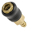 Intertool PT-1813 brass quick-disconnect 10 mm hose connector