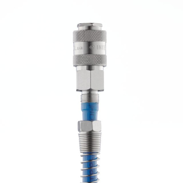 Quick disconnect connection with spring for spiral and straight hoses 5.5x8 mm Intertool PT-1830