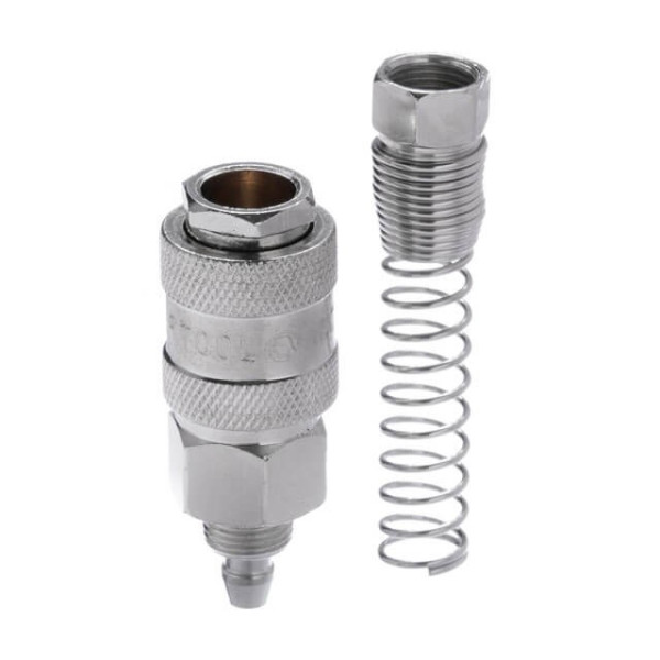 Quick disconnect connection with spring for spiral and straight hoses 5.5x8 mm Intertool PT-1830