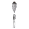 Quick disconnect connection with spring for spiral and straight hoses 5.5x8 mm Intertool PT-1830