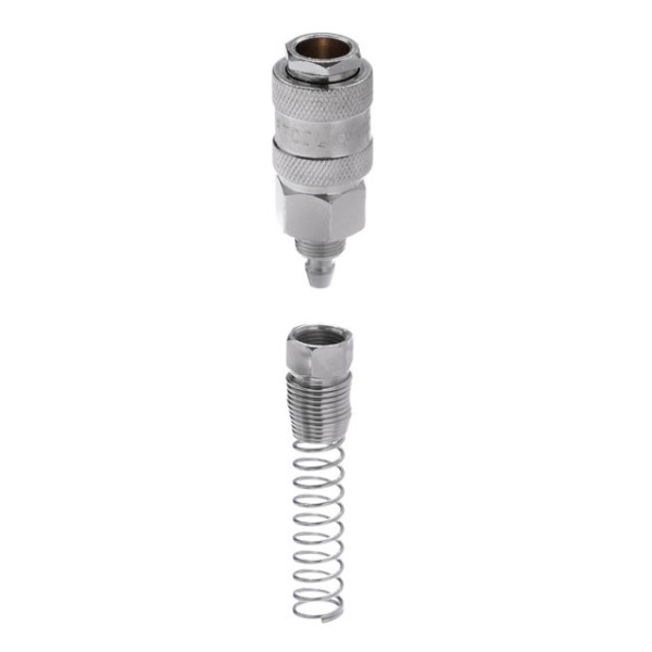 Quick disconnect connection with spring for spiral and straight hoses 5.5x8 mm Intertool PT-1830