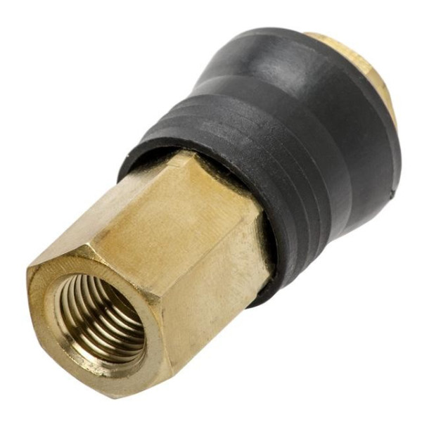 Intertool PT-1814 Brass 1/4 Female Quick Disconnect