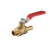 Ball air faucet, brass, 1/4 external thread for 10 mm hose, STORM Intertool PT-1890