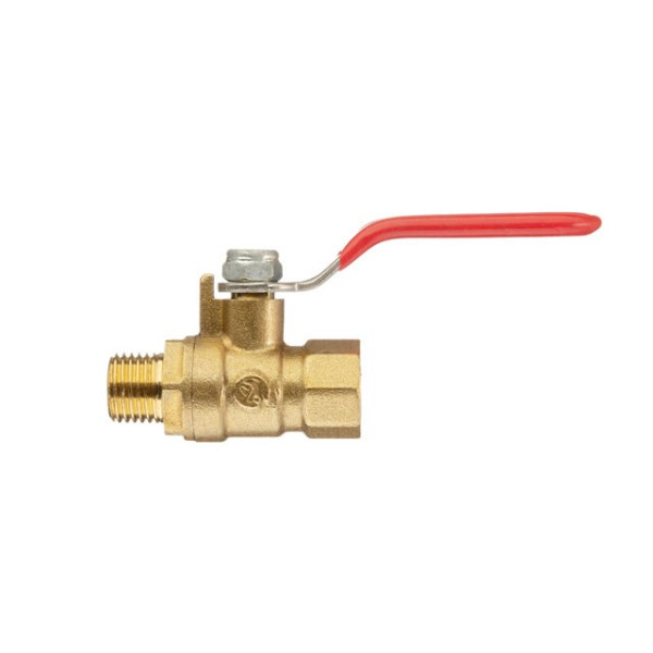 Air ball valve, brass, internal thread 1/4 - external thread 1/4, STORM Intertool PT-1883