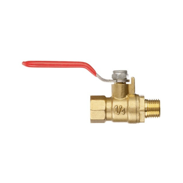 Air ball valve, brass, internal thread 1/4 - external thread 1/4, STORM Intertool PT-1883