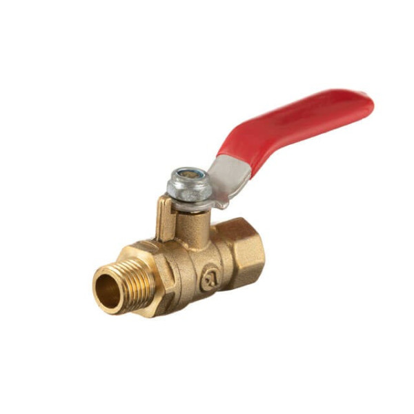 Air ball valve, brass, internal thread 1/4 - external thread 1/4, STORM Intertool PT-1883