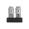 Air splitter 1/4 to 2 outputs, straight, with quick-disconnect connections, 10 bar Intertool PT-1854