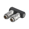 Air splitter 1/4 to 2 outputs, straight, with quick-disconnect connections, 10 bar Intertool PT-1854