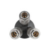 Air manifold 1/4 to 3 outlets, W-shaped, with quick disconnects, 10bar Intertool PT-1853