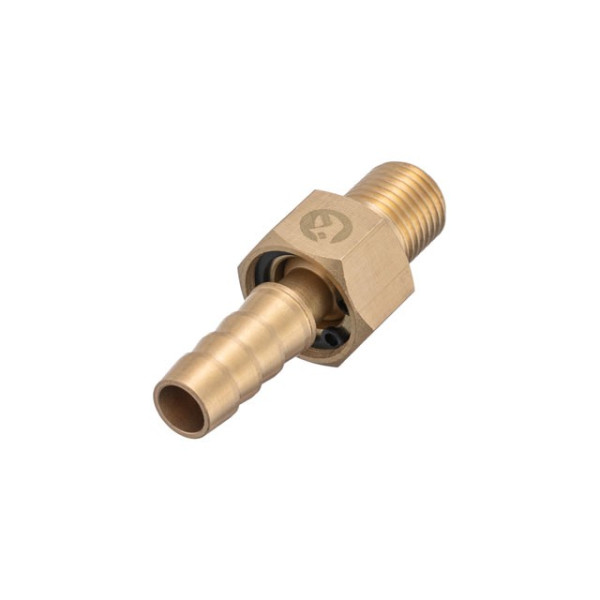 Swivel joint external thread 1/4 for hose 10 mm, brass STORM Intertool PT-2206