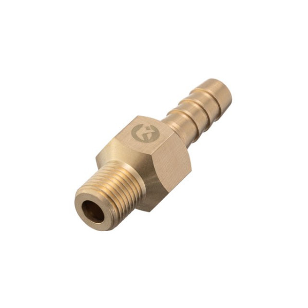 Swivel joint external thread 1/4 for hose 10 mm, brass STORM Intertool PT-2206