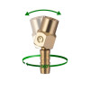 Swivel joint internal thread 1/4 for hose 10 mm, brass STORM Intertool PT-2202