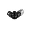 Collet connection L-shaped for polyurethane and other hoses 6 mm, 1/4“ external thread Intertool PT-2331