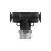 Collet T-shaped connection for polyurethane and other hoses 10*10 mm, 1/2 external thread Intertool PT-2363