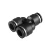 Collet Y-shaped connection for polyurethane and other hoses 10 mm Intertool PT-2373