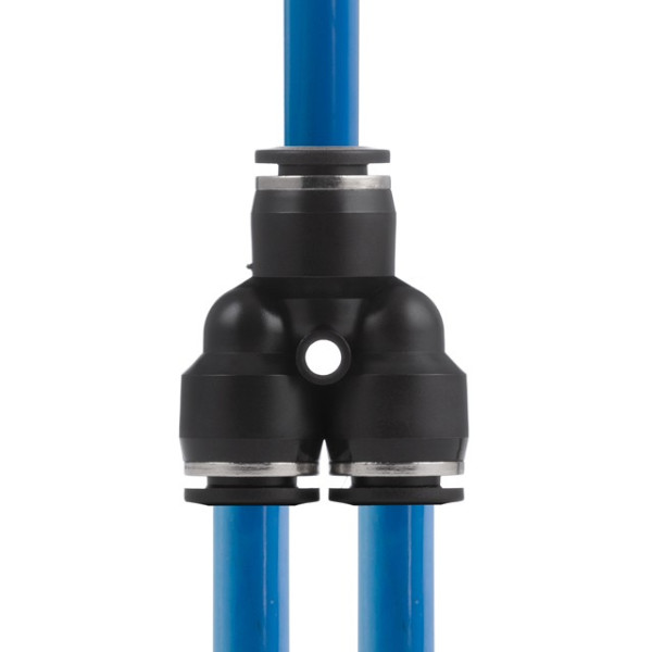 Collet Y-shaped connection for polyurethane and other hoses 10 mm Intertool PT-2373