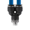 Collet Y-shaped connection for polyurethane and other hoses 12*12 mm, 1/4 external thread Intertool PT-2379