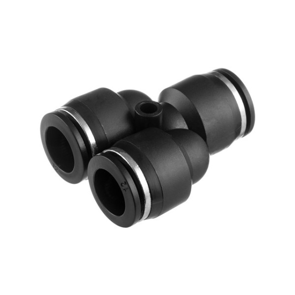 Collet Y-shaped connection for polyurethane and other hoses 12 mm Intertool PT-2374