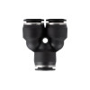 Collet Y-shaped connection for polyurethane and other hoses 12 mm Intertool PT-2374