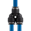 Collet Y-shaped connection for polyurethane and other hoses 12 mm Intertool PT-2374