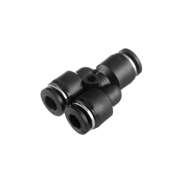 Collet Y-shaped connection for polyurethane and other hoses 6 mm Intertool PT-2371