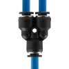 Collet Y-shaped connection for polyurethane and other hoses 6 mm Intertool PT-2371