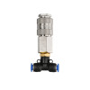 Tee for hose 6 mm hose and quick-disconnect coupling for Intertool PT-1866 truck cab blowing kit