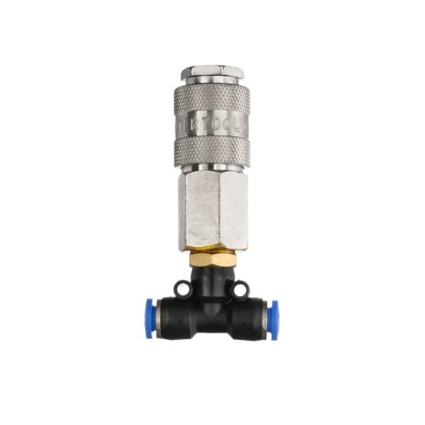 Tee for hose 6 mm hose and quick-disconnect coupling for Intertool PT-1866 truck cab blowing kit