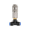 Tee for hose 8 mm hose and quick-disconnect connection for Intertool PT-1868 truck cab blowing kit