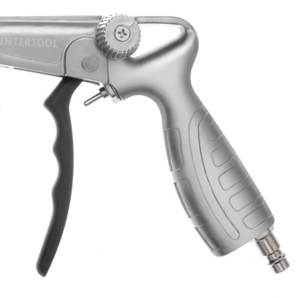 Pistol for applying gravitex pneumatic with a flexible nozzle Intertool PT-0703