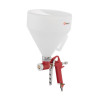 Pneumatic plastering gun, 4-8 mm, B/B plastic, 7000 ml. 3-6 bar Intertool PT-0402