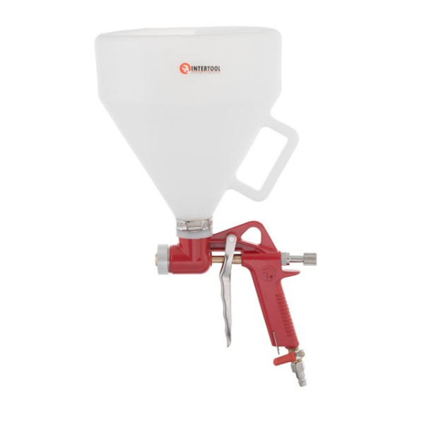 Pneumatic plastering gun, 4-8 mm, B/B plastic, 7000 ml. 3-6 bar Intertool PT-0402