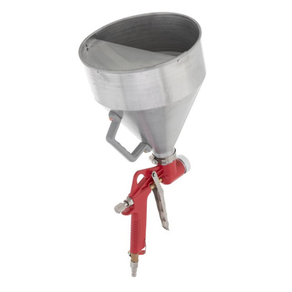 Pneumatic plastering gun, three nozzles: 4, 6, 8 mm, B/B metal, 6000 ml, 3-6 bar Intertool PT-0401