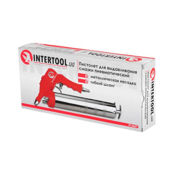 Pneumatic grease gun + two Intertool PT-0607 nozzles