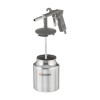 Sandblasting gun, 6 mm nozzle, bottom sand feed, 1000 ml tank, metal, 8 atm Intertool PT-0705