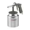Sandblasting gun, 6 mm nozzle, bottom sand feed, 1000 ml tank, metal, 8 atm Intertool PT-0705