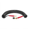 Шланг BLACK M-Flex 5.5х8 мм, 10 м спиральный полиуретановый с поворотным шарниром Intertool PT-1790