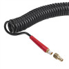 Шланг BLACK M-Flex 5.5х8 мм, 10 м спиральный полиуретановый с поворотным шарниром Intertool PT-1790