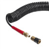 Шланг BLACK M-Flex 5.5х8 мм, 20 м спиральный полиуретановый с поворотным шарниром Intertool PT-1792