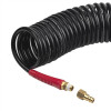 Hose BLACK M-Flex 6.5x10 mm, 15 m spiral polyurethane with a swivel joint, brass quick-disconnect connectors STORM Intertool PT-1794