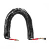 Hose BLACK M-Flex 6.5x10 mm, 15 m spiral polyurethane with a swivel joint, brass quick-disconnect connectors STORM Intertool PT-1794