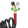 Шланг BLACK M-Flex 8х12 мм, 10 м спиральный полиуретановый с поворотным шарниром Intertool PT-1796